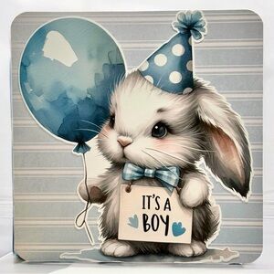 Handmade Baby Boy Greeting Card